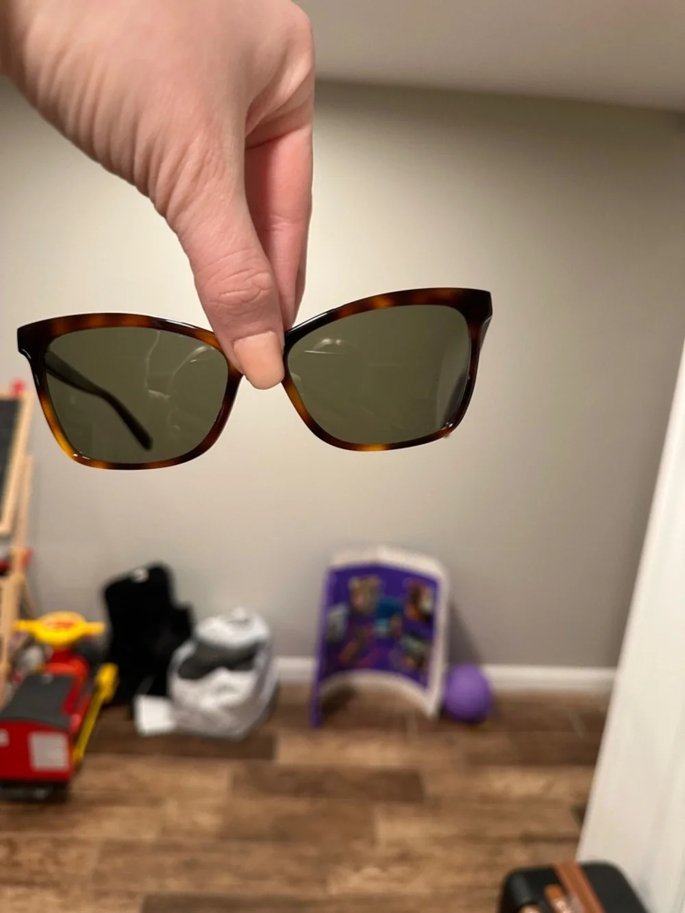 Saint Laurent Tortoiseshell Brown Cat-Eye Sunglasses